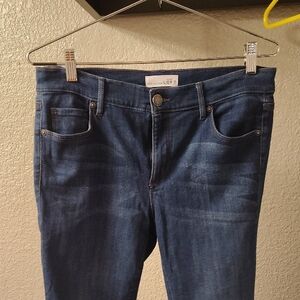 LOFT Blue Skinny Jeans with Rich Indigo Tone